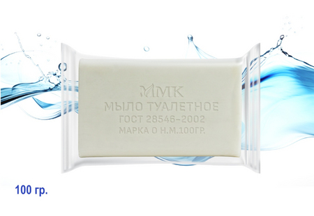 Мыло туалетное 100 гр. в прозрачной обертке МИНПРОМТОРГ