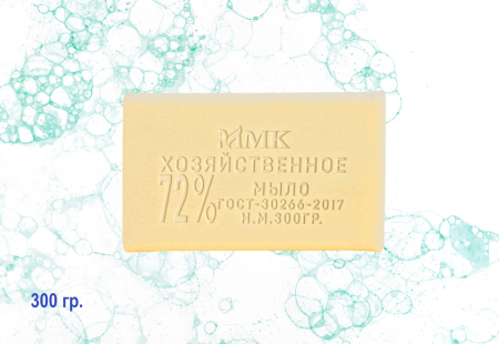 Мыло хозяйственное 300 гр. 72% без обертки