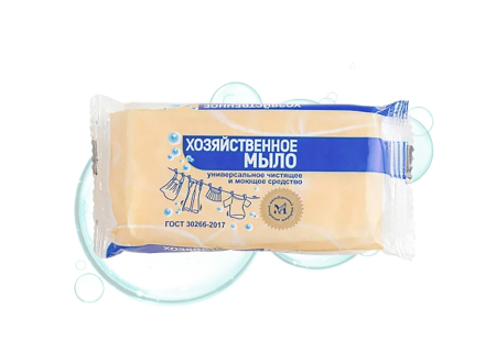 Мыло хозяйственное 100 гр. 72 % в цветной обертке флоупак